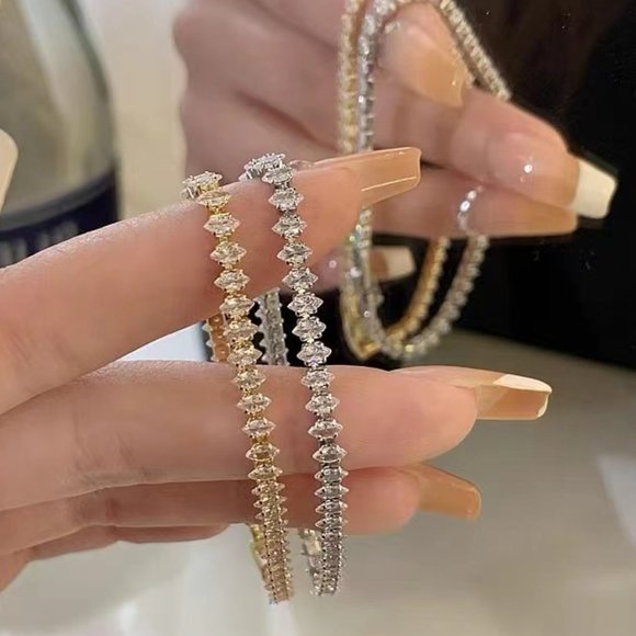 Delicate zircon bracelet girl - Picture 1 of 5